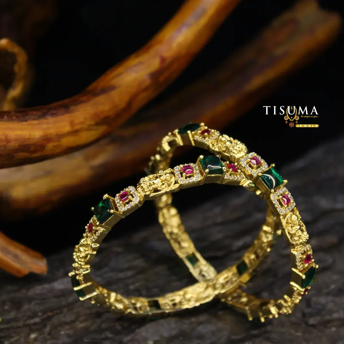 Geometric Kemp AD Bangles